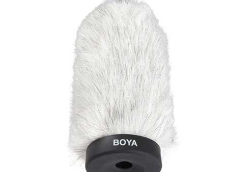 Boya BY-P160 Furry Outdoor Interview Windshield Muff for Shotgun Capacitor Microphones Supply