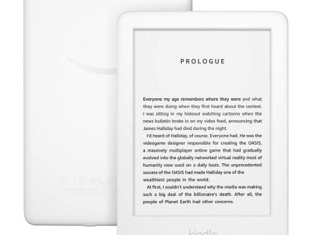 Amazon Kindle 6-Inch 8GB 10th Generation with Built-in Front Light Ebook Reader (White) Online now