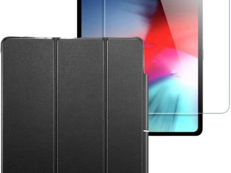 ESR Black Folio Case with Tempered Glass Screen - iPad Pro 12.9  (4th, 5th, and 6th Generation) For Cheap