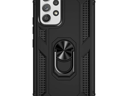 Black Military Kickstand Case with Belt Clip - Samsung Galaxy A53 5G Fashion