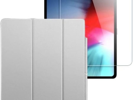 ESR Gray Folio Case with Tempered Glass Screen - iPad Pro 12.9  (4th, 5th, and 6th Generation) Sale